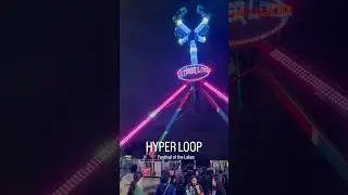 HYPER LOOP 😱🎟️ #fest #festival #nwi #carnival #carnivalrides #hyperloop #upsidedown #scary #shorts