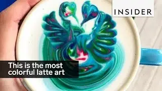 This barista makes the most colorful latte art ever