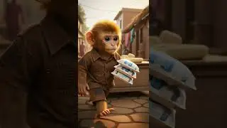 Emotional Monkey Story🐵😥|| Cute Monkey #shorts #monkey #viral
