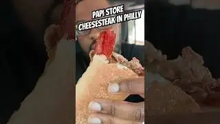 Yes Papi!! Papi Store Cheesesteak with Beef Bacon.#foodreview #philly #shorts