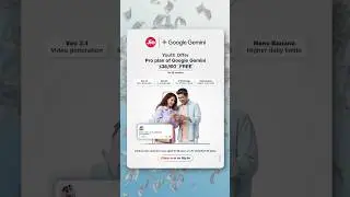 Attention Jio users 🚀 Grab your free Google Gemini access and enjoy 2TB of cloud storage! 📲🫵🏻