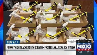 Murphy High School teacher receives donation from Celebrity Jeopardy winner