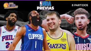 PREVIAS partidos NBA | 22.01.2026 | #91 LAKERS VISITAN a sus VECINOS CLIPPERS; SIXERS dejan DUDAS