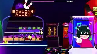 Уровень Button Masher, изи демон, плюс инвент ключ. #geometrydash