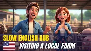 Slow English Conversation &ndash; Visiting a Local Farm | Easy English for Beginners