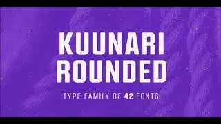 Kuunari Rounded font video