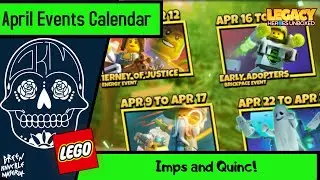 Lego Legacy Heroes Unboxed: April Event's Calendar