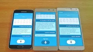 Сравнение скорости голосовой связи Samsung Galaxy A7, Galaxy Note 4 и Galaxy S5-S (HD).