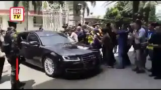 Muhyiddin mengadap Sultan Johor di Istana Pasir Pelangi