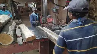 Sawing Premium Teak Logs in #indian #sawmill #cutting #viral #trending #crazy #attitude #indiansaw