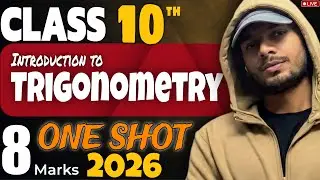 Class 10th Trigonometry (ONE SHOT) I Complete Board Preparation I @PwMaths