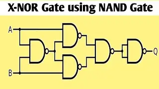 Xnor gate using nand gate | Xnor using nand gate