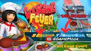 Cooking Fever 🍔Fast Food Court  [Unlimited Gems/Coins]AUTO COOKER UNLOCKED+Level40 +Chef Mystery Box