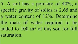 Target GATE ESE | Geotechnical Engineering | PRACTISE Questions on soil water relationships