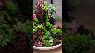 HOW TO MAKE MICRO LANDSCAPE | TERRARIUM   | #Danuwa art | #trending |#new |#terrarium |#diy |#craft