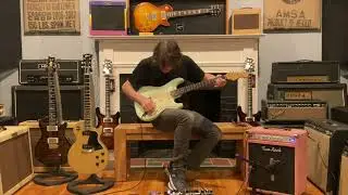 2021 Danocaster Double Cut Hardtail Strat Sonic Blue w/ Two-Rock Studio Signature Amp