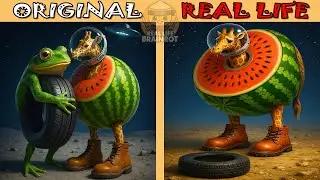 Brainrots memes when they become Normal | Brainrot Original vs Real life | Brainrot Animation