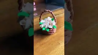 clay flower vase making🪴💐। clay art।clay diy ideas। #clayart #diycrafts #shorts