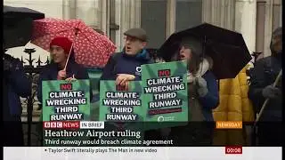 Third runway stopped at Heathrow airport ruling (in a first) (UK) - BBC News - 28th February 2020