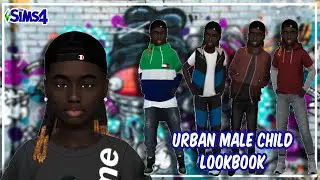The Sims 4 CAS | URBAN MALE CHILD LOOKBOOK | CC LINKS + SIM DOWNLOAD