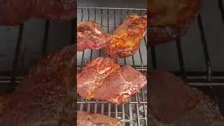 smoked grilled country style ribs 2 #masterforge #countrystyleribs #smokegrill #bbq #custombbq