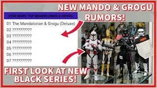 Огромные новости о серии Black Series! Ходят слухи о новых фигурках Мандо и Грогу! Первый взгляд ...