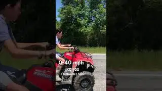 Suzuki KingQuad 400 vs Can Am Outlander 500 0-40mph