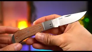 Нож Kizer Trestle satin сталь 14C28N рукоять Gray Ti/Micarta