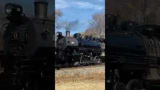 SMS Steam Locomotive #9 being pulled by the SRNJ RR