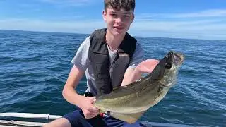 Fishing the Stones off Hayle Cornwall in a SIB