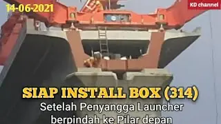 INSTALASI BOX GIRDER (314) PENYANGGA (DEPAN)LAUNCHER PINDAH DULU KE PIER DEPAN (44 058) | KD channel