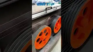 LINT TOP integrated extruder with coiling machine  #linttop #cablemachine #coilingmachine