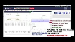 VENEMA PRO V3.1NEW , binary bot pro 2020 free download, no loss no martingale 100 win, money bomb
