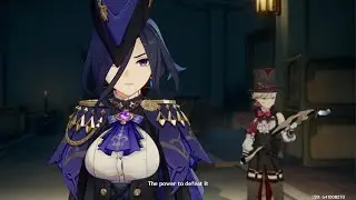 Genshin Impact: Clorinde Beats Up a Devorator Cutscene