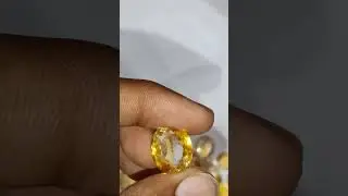 Rise stone (Topaz yellow) #gems #stone #topaz