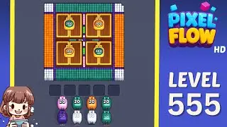 Pixel Flow Level 555 Solution Walkthrough
