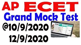 AP ECET 2020 FREE GRAND MOCK TEST| ecet test for CSE ECE EEE MECH MIN CIVIL with 200Qns