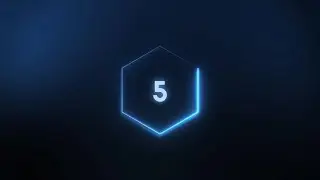5 Second Countdown Timer | Modern Futuristic Intro for Your Videos 🚀
