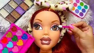ASMR Satisfying with Unboxing & Review Mannequin Makeup Relax Skincare Sounds Fast Hair Red Style