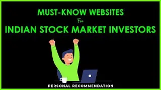 Must-Know Websites for Indian Stock Market Investors | My personal choice | P R Sundar | Trading