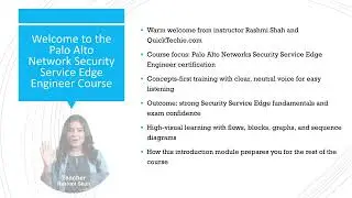 Module-1 Palo Alto SSE Security Service Edge Engineer Certification Exam Course