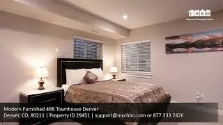 Modern Furnished 4BR Townhouse Denver - Corporate Housing Rental