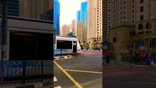 Dubai tram🚊 #marina #tram #vlog #viral #shorts #tiktok
