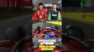 Charles Leclerc OVERTAKES Nico Hulkenberg | 2025 Singapore Grand Prix with Classic Graphics #f1