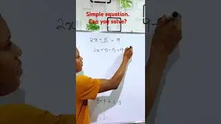 Simple equation. #maths #school #algebraicequation #mathproblem #education #algebraproblemsolving