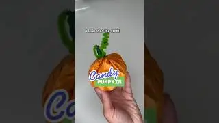 This candy filled pumpkin is an excellent kid&rsquo;s Halloween treat for trick-or-treaters!🎃 #halloween
