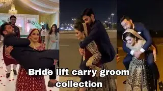 Bride lift carry groom shorts collection| Lift carry challenge 