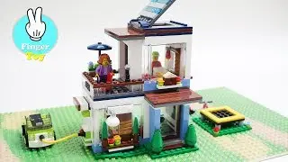 Lego Creator 31068 Modular modern home build stopmotion Part1