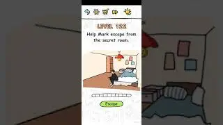 Brain challenge puzzle level 122 Help mark escape from the secret room walkthrough