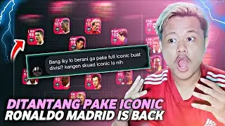 GUA DITANTANG SURUH PAKE FULL ICONIC PINK!! TURUNKAN RONALDO MADRID & MESSI GONDRONG EFOOTBALL